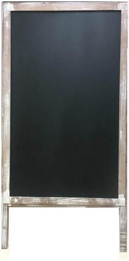 Ξύλινος Πίνακας Δαπέδου Karni 65x140εκ Καφέ/Μαύρο