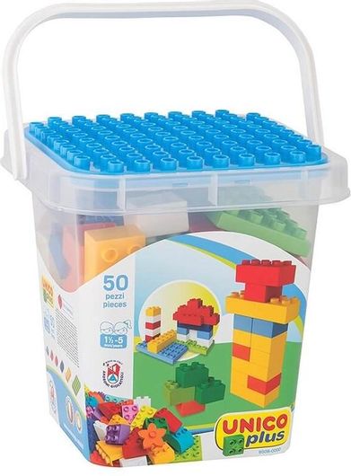 Τουβλάκια Androni Giocattoli Unico Plus 50τμχ για 18+ Μηνών