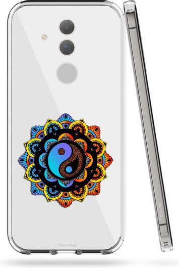 Θήκη Caselab με σχέδιο Yin Yan Shape Back Cover Σιλικόνης Διάφανο για Huawei Mate 20 Lite