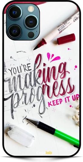 Θήκη Caselab με σχέδιο TPU+PC Back Cover Making Progress White για Apple iPhone 12 Pro Max