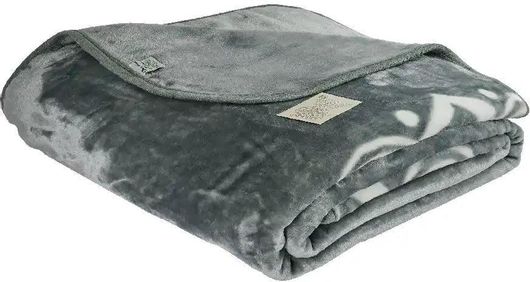 Κουβέρτα Βελουτέ Μονή Family Enterprise 160x220cm Γκρι