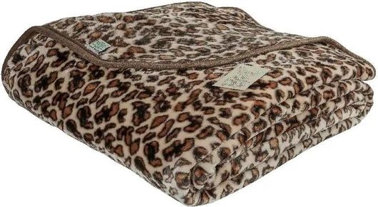 Κουβέρτα Βελουτέ Μονή Family Enterprise 160x220cm Λεοπάρ Καφέ