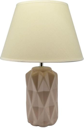 Φωτιστικό Επιτραπέζιο Κεραμικό  Ε14 12x12x40 Μαύρο