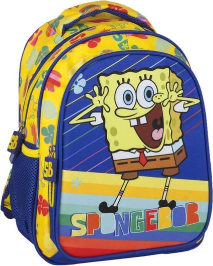 Σχολική Τσάντα Πλάτης Νηπίου Gim Spongebob Neon 336-75054 Μπλε