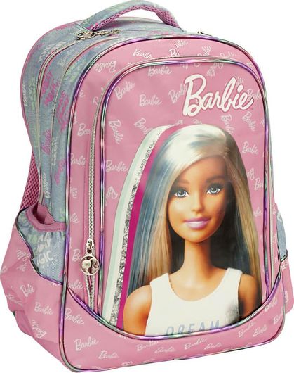 Σχολική Τσάντα Πλάτης Δημοτικού Gim Barbie Ροζ