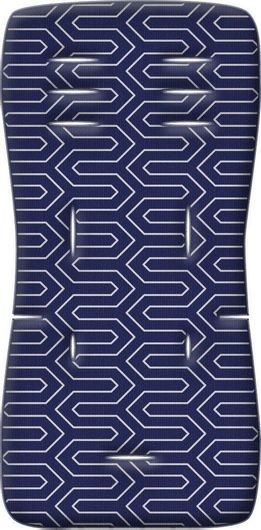 Στρώμα Καροτσιού Greco Strom 3D Fiber 40x45x6cm Maze Μπλε