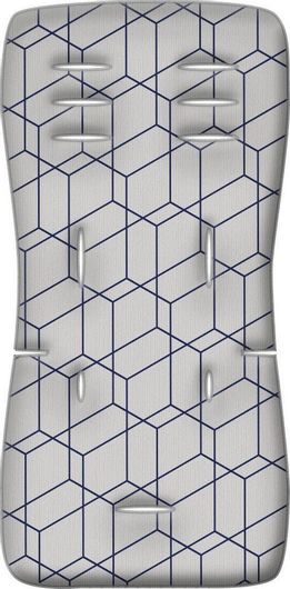 Στρώμα Καροτσιού Greco Strom 3D Fiber 40x45x6cm Honeycomb Γκρι