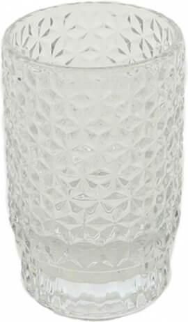 Κηροπήγιο Plastona Ambiance 6.2x6.2x9.8cm Διάφανο