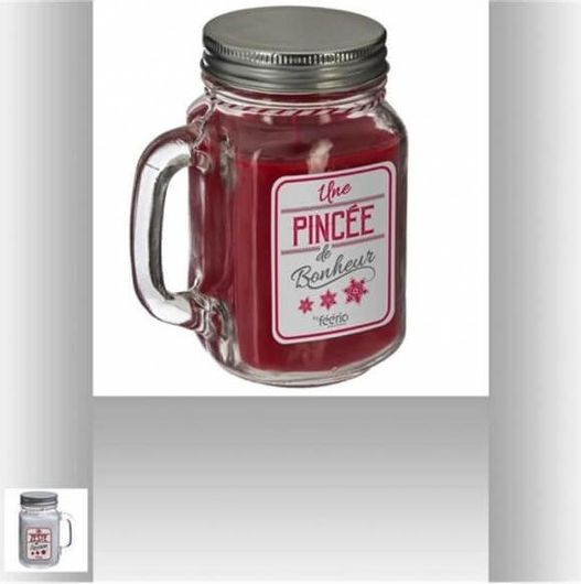 Κερί σε Κούπα Plastona 10x13.5 Κόκκινο