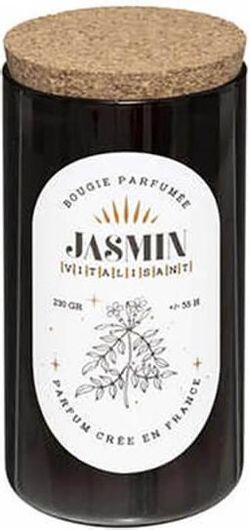 Αρωματικό Κερί σε Βάζο Jasmin 6.5x12.5cm Μαύρο