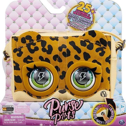 Παιδική Τσάντα Ώμου Purse Pets Leopard Spin Master 6060753 Πορτοκαλί