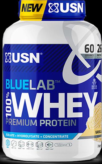 USN BlueLab 100% Whey Premium Πρωτεΐνη Ορού Γάλακτος με Γεύση Βανίλια 2kg