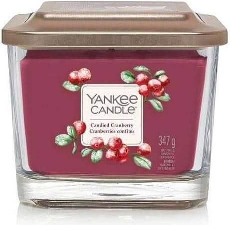 Αρωματικό Κερί Yankee Candle σε Βάζο Cranberry 3 Φυτίλια 347gr