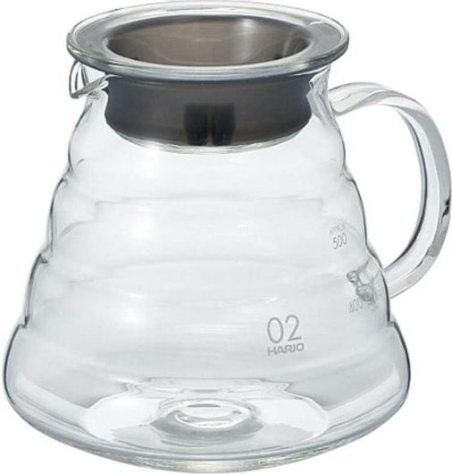 Κανάτα Hario V60 Γυάλινη Σερβιρίσματος Καφέ 600ml Διαφανή