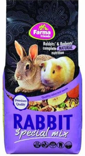 Τροφή για Κουνέλι Farma Friends Rabbit Special Mix με Φρούτα 800gr