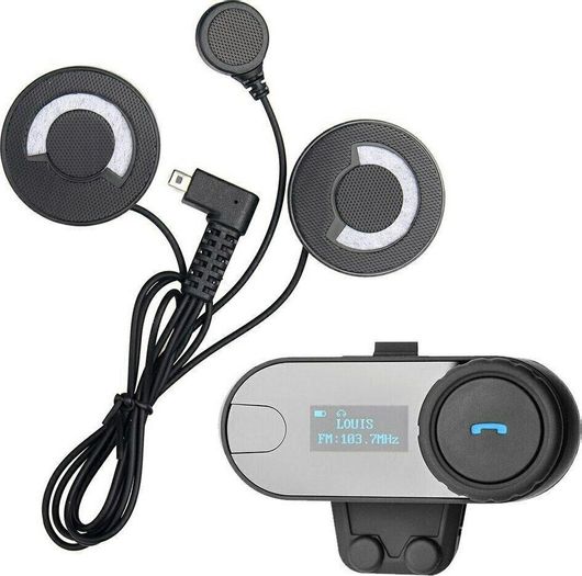 Ενδοεπικοινωνία Μονή για Κράνος Μηχανής FreedConn TCOM-SC με Bluetooth