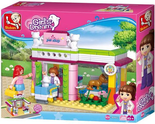 Τουβλάκια Girl's Dream Pet Shop Sluban B0602 για 6+ Ετών 195τμχ
