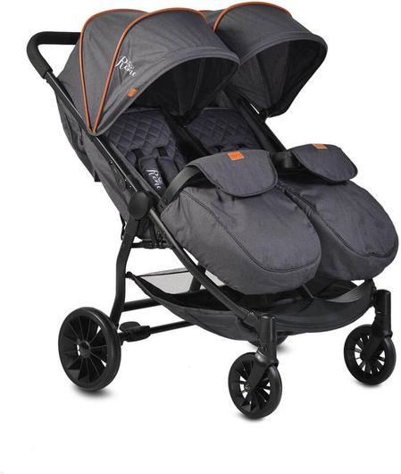 Καρότσι Μωρού Cangaroo Rome 3800146235420 Διδύμων Μαύρο