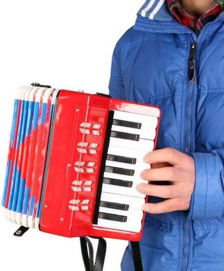 Παιδικό Ακορντεόν SP Souliotis με 17 πλήκτρα 23cm Κόκκινο