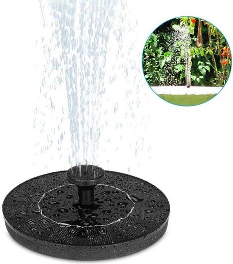 Ηλιακό Συντριβάνι Solar-Powered Fountain & Pond Pump με Monocrystalline Solar Panel (6V - 1W)