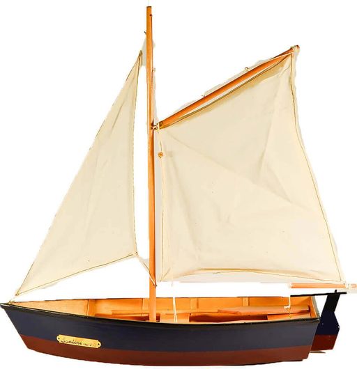 Διακοσμητικό Καράβι SP Souliotis Βάρκα με Πανί Βάρκα με Πανί Ξύλινο 45cm