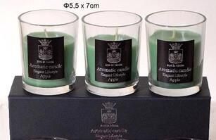 Αρωματικά Κεριά Royal Art Collection 03A 3τμχ Πράσινα