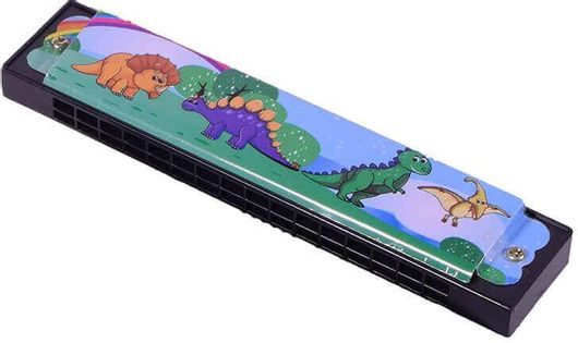 Φυσαρμόνικα SP Souliotis με Δεινόσαυρους Μεταλλικό 13cm
