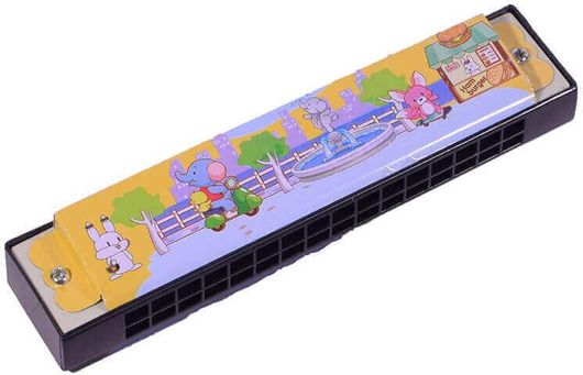 Φυσαρμόνικα SP Souliotis με Ελεφαντάκια Μεταλλικό 13cm