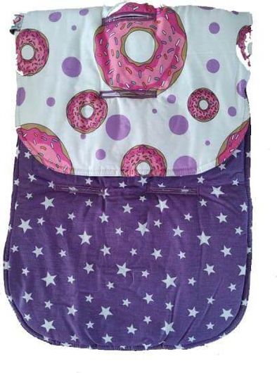 So Sweet Line Κάλυμμα για καρότσι 2 όψεων - Donut / Μωβ Aστέρια (SL699148)