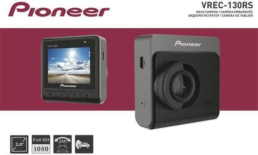 Κάμερα DVR Αυτοκινήτου Pioneer Vrec-130RS 1080P Οθόνη 2" για Παρμπρίζ με Βεντούζα