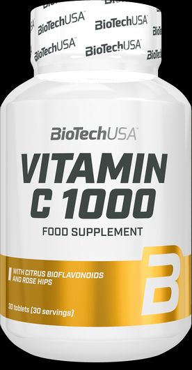 Biotech USA Vitamin C 1000 Bioflavonoids Βιταμίνη για Ενέργεια & Ανοσοποιητικό 1000mg 30 Ταμπλέτες