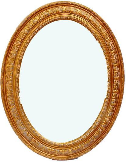 Καθρέπτης Τοίχου Ξύλινος Οβάλ 3617370GL