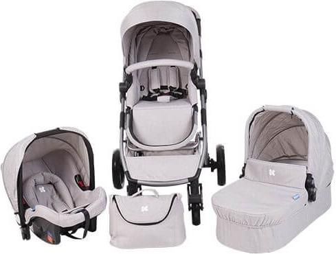 Kikka Boo Kαρότσι Ugo 3 σε 1 Light Grey Melange (31001010047)