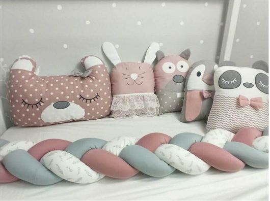 Πάντα Κούνιας Baby Star 5τμχ 40x200cm Tiny Friends Σάπιο Μήλο