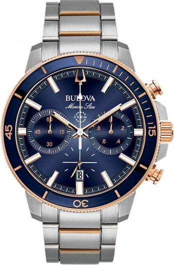 Ανδρικό Ρολόι Bulova 98B301 Αναλογικό με Μεταλλικό Μπρασελέ Ασημί