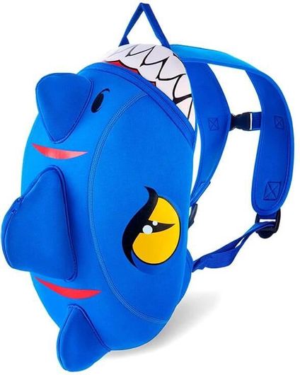 Τσάντα Πλάτης Crazy Safety New Shape Dragon Blue 27x40x20εκ.