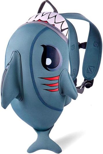 Τσάντα Πλάτης Crazy Safety New Shape Shark Grey 27x40x20εκ.