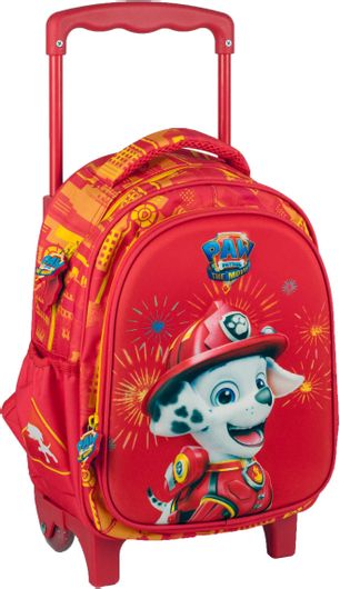 Σχολική Τσάντα Νηπίου Gim Τρόλεϊ Paw Patrol Movie Marshall Κόκκινο