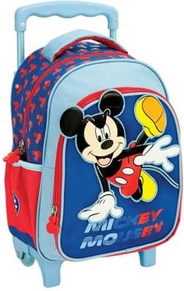 Σχολική Τσάντα Νηπίου Gim Τρόλεϊ Mickey Μπλε
