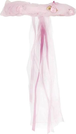 Στεφανάκι Μαλλιών Ροζ Ανοιχτό με Τούλι Great Pretenders