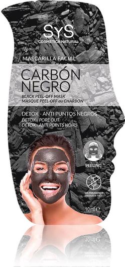 Μάσκα Προσώπου Laboratorio SyS Peel-Off με Μαύρος Άνθρακας 10ml
