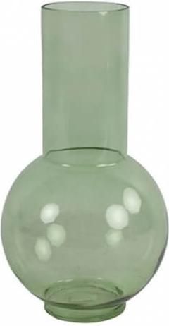 Διακοσμητικό Βάζο Plastona Γυάλινο 20x20x36cm Βεραμάν