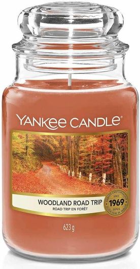 Αρωματικό Κερί Yankee Candle σε Βάζο Woodland Roadtrip μελί Large 623gr
