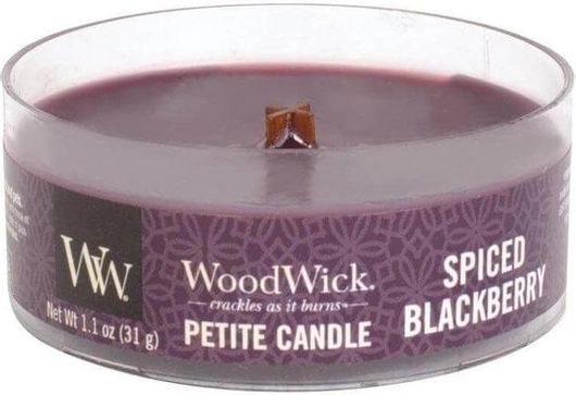 Αρωματικό Κερί WoodWick με Ξύλινο Φυτίλι Spiced Blackberry