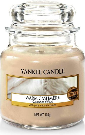 Αρωματικό Κερί Yankee Candle σε Βάζο Warm Cashmere 5.8x8.6cm 104gr