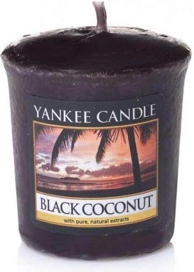 Αρωματικό Κερί Yankee Candle σε Βάζο Black Coconut 10.7x12.8cm 411gr