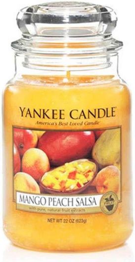 Αρωματικό Κερί Yankee Candle σε Βάζο Mango Peach Salsa 10.7x16.8cm 623gr