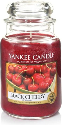 Αρωματικό Κερί Yankee Candle σε Γυάλινο Δοχείο Large σειρά Black Cherry 623gr