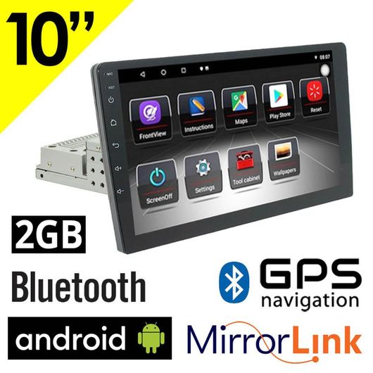 Ηχοσύστημα Αυτοκινήτου 10 Universal 1DIN Bluetooth / GPS με Οθόνη Αφής 10"