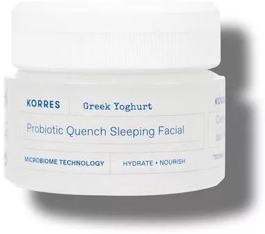 Κρέμα Προσώπου Korres Greek Yoghurt Probiotic Quench 48ωρη   Νυκτός για Ενυδάτωση & Ανάπλαση με Υαλουρονικό Οξύ  & Βιταμίνη C 40ml